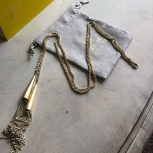 Kendra Scott gold Phara necklace